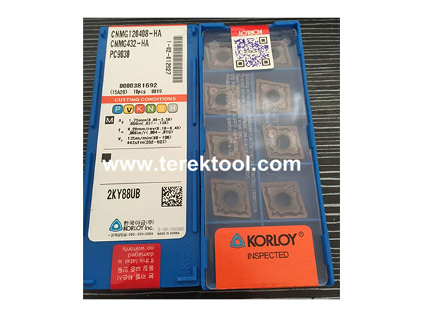 Korloy Carbide Inserts CNMG120408 HA-PC9030