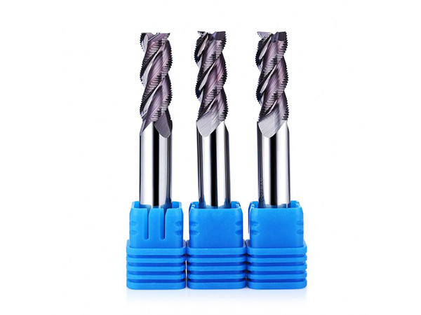 Aluminum processing roughing end mill, Tungsten Carbide 3 Flute indexable end mill rough