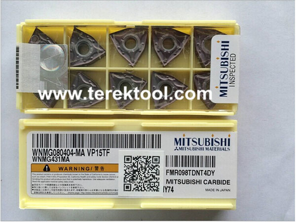 Mitsubishi Carbide Inserts WNMG080404-MA VP15TF_UE6020_US735