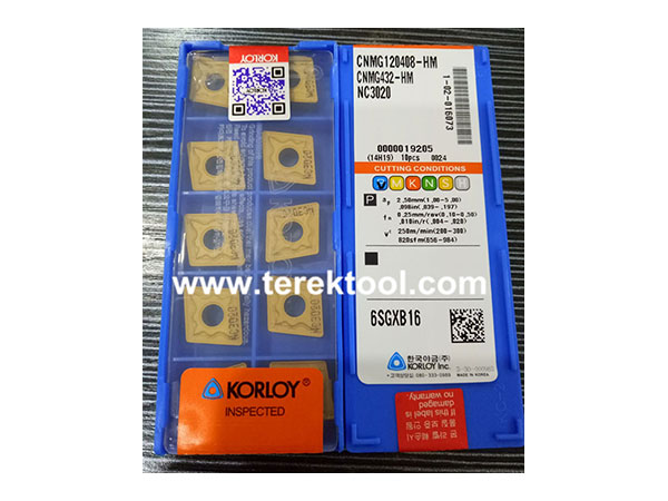 Korloy Carbide Inserts CNMG120408 HM-NC3020
