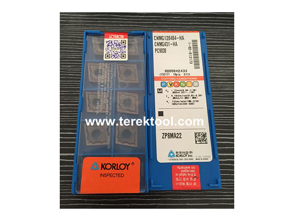Korloy Carbide Inserts CNMG120404 HA PC9030
