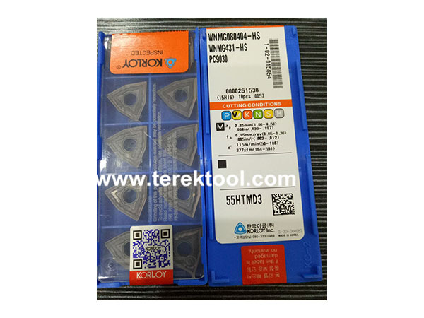 Korloy Carbide Inserts WNMG080404-HS-PC9030