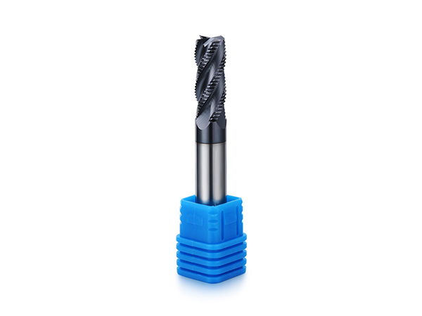 Tungsten Carbide 4 Flute Roughing End Mills Cutter For Steel Process