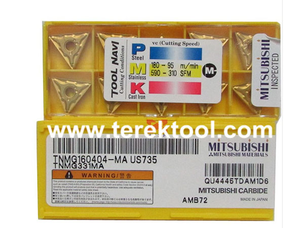 Mitsubishi Carbide Inserts TNMG160404-MA US735